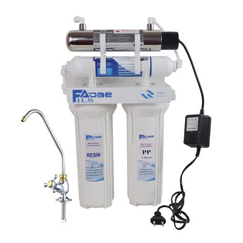 Household Undersink Drinking Water Filtration System with 6W UV Sterlizer, remove particles ...