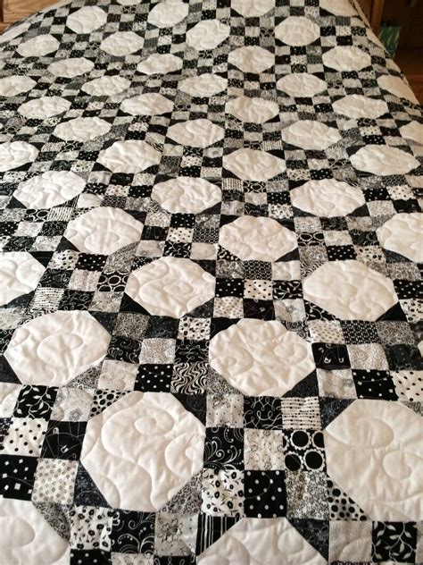 Queen Size Quilt Black and White | Etsy