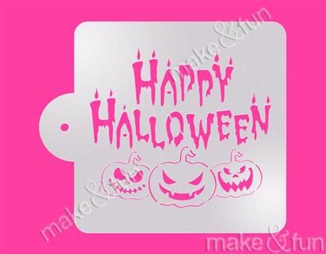6 pcs Halloween, Cookie Stencil, Cake stencil|6 Stück Halloween Schabl | Kuchen schablone ...