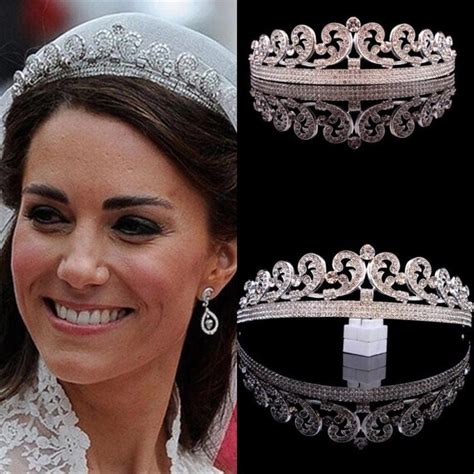 Kate Middleton Crystal Wedding Tiara Replica Royal Tiara | Etsy