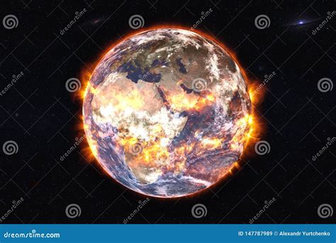 Explosion Of Earth Planet Royalty-Free Illustration | CartoonDealer.com ...