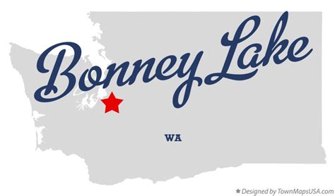 Map of Bonney Lake, WA, Washington