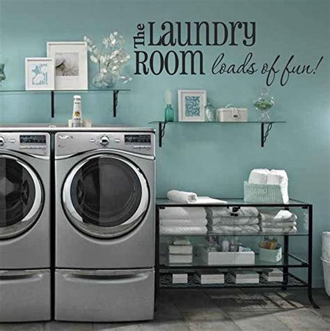 Amazon.com: Laundry Room Wall Decals - Loads of Fun 28" W x 11" H ...