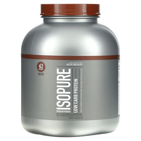 Isopure, Low Carb Protein Powder, Dutch Chocolate, 4.5 lb (2.04 kg)