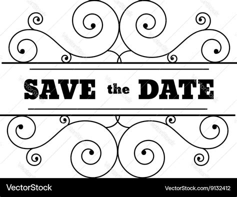 Save date Royalty Free Vector Image - VectorStock