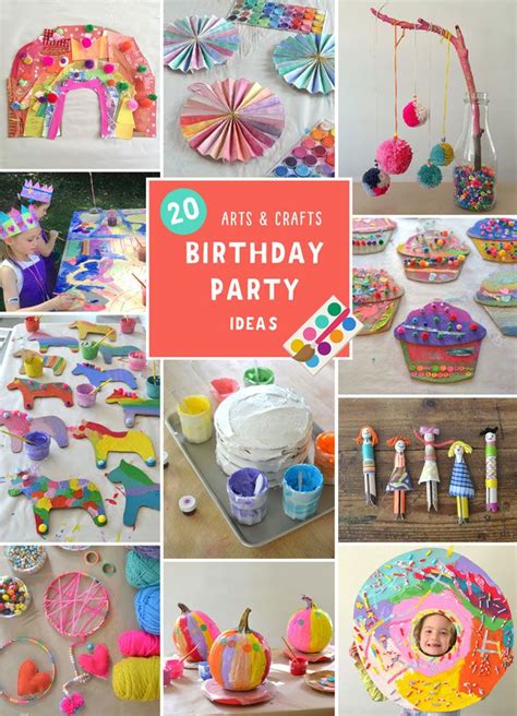 My 20 Best Arts & Crafts Birthday Party Ideas | Birthday party crafts ...