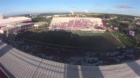 Huskie Stadium Time Lapse vs Eastern Illinois - YouTube