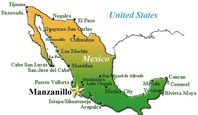 Manzanillo Mexico Map