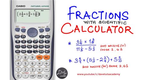 How to Solve Fractions with the Scientific Calculator FX-991ES - YouTube