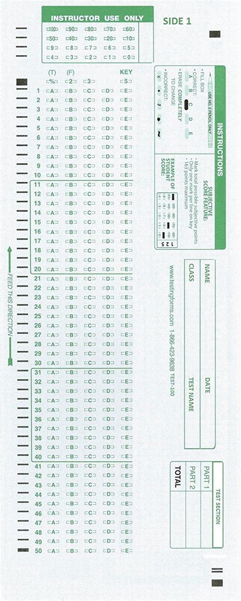 Buy TEST-100E 882 E Compatible Testing Forms (100 Sheet Pack) Online at ...