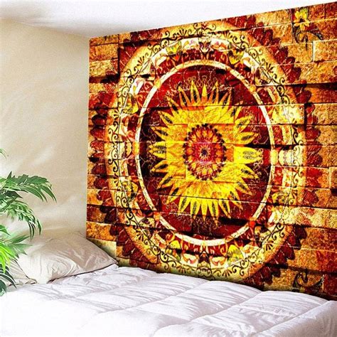 Mandala Brick Wall Printed Bedroom Tapestry | Tapestry, Tapestry online ...