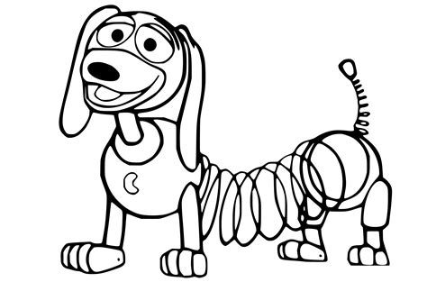 Slinky Dog (Toy Story) Coloring Sheets - Coloring Sheets