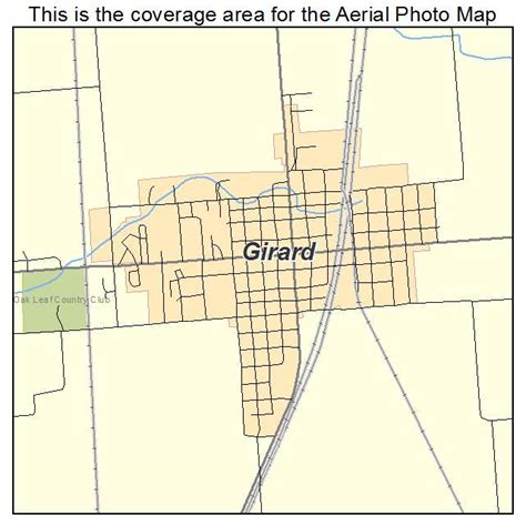 Aerial Photography Map of Girard, IL Illinois