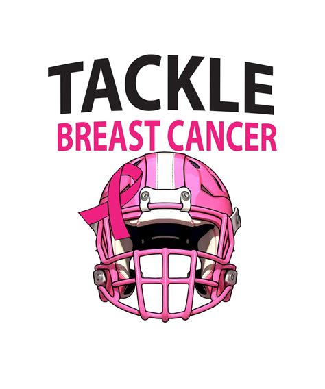 Tackle Breast Cancer PNG Tackle Football Pink Ribbon Breast - Etsy