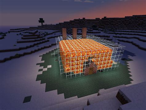 Lava House Minecraft Map