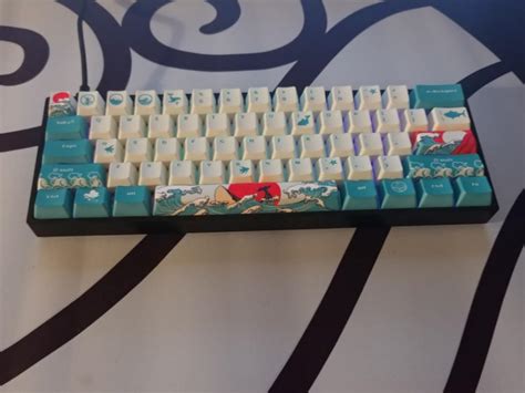 GK61 Custom Keyboard, C3 Banana Split Switches, Computers & Tech, Parts ...