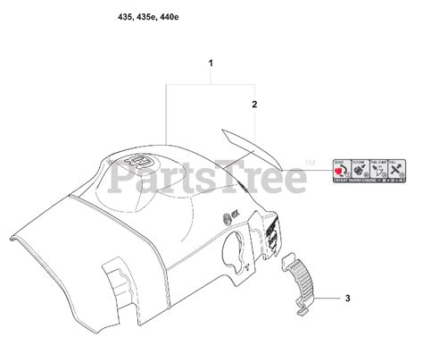 Husqvarna 440 e - Husqvarna Chainsaw (2008-05) Top Cover Parts Lookup ...