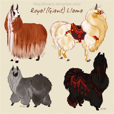 Royal (Giant) Llama by FRivArts YES Creature Concept Art, Creature Design, Creature Art ...