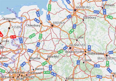 MICHELIN Niedersachsen map - ViaMichelin