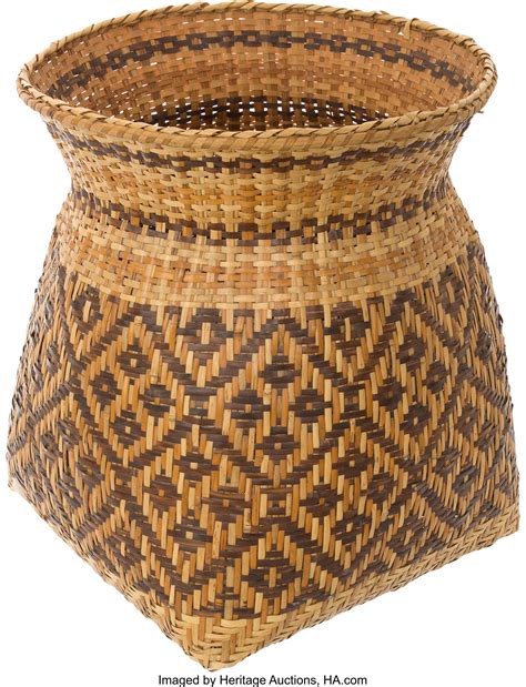 A CHEROKEE POLYCHROME BASKET. c. 1940... Other | Lot #50793 | Heritage Auctions