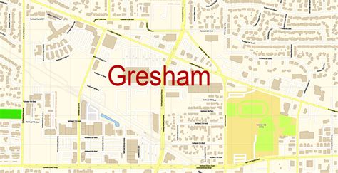 Gresham Art Minimalist Map Gresham Oregon Map Gresham OR Print Gresham ...