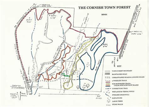 Town Forest Maps | Cornish New Hampshire