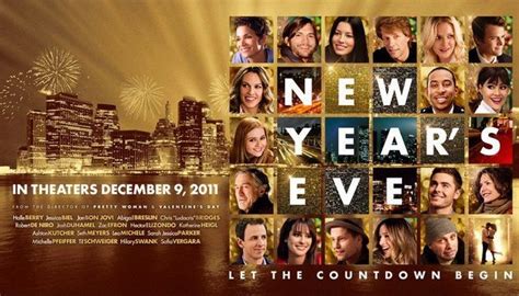 'New York's Eve' with Robert De Niro Michelle Pfeiffer, Jon Bon Jovi, Zac Efron, Ashton Kutcher ...