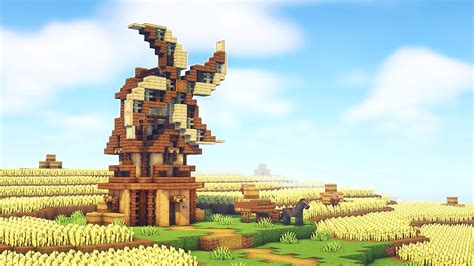 Simple Minecraft Medieval Windmill - TBM | TheBestMods