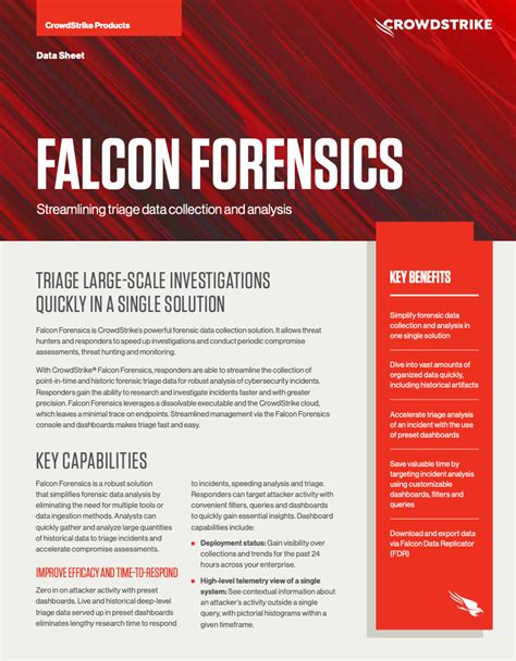 Falcon Forensics Data Sheet | CrowdStrike