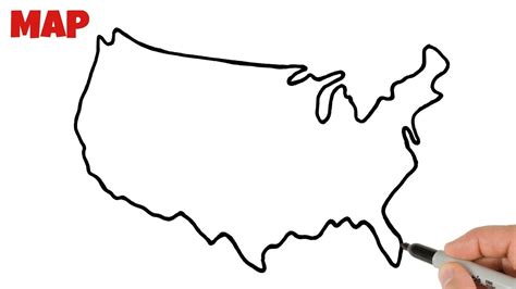 How To Draw The Map Of United States - Heightcounter5