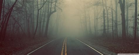 Foggy road wallpaper | 2560x1024 | #30141