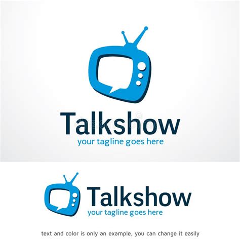 Talk Show Logo Template Design Vector Stock Vector - Illustration of ...