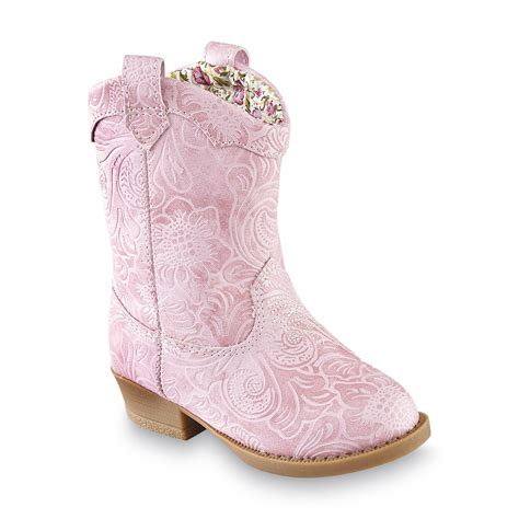 Natural Steps Girls' Stampede Pink Cowboy Boot | Shop Your Way: Online ...