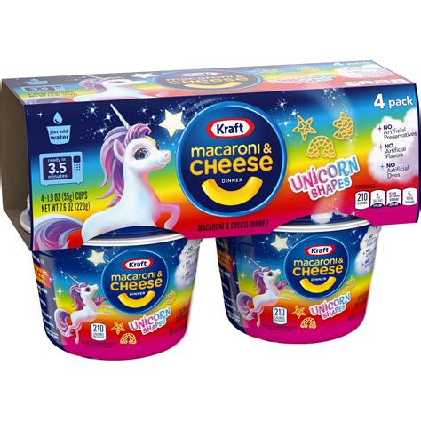 Kraft - Kraft Easy Mac Unicorn Shapes Macaroni and Cheese , 4 ct - 7.6 ...