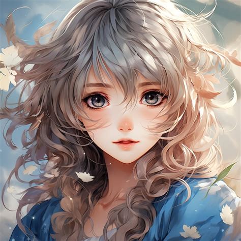 Premium AI Image | Anime Girl With Blonde Hair and Light Blue Eyes Clara