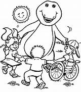 Barney Dinosaur Coloring Pages  coloring Super sketch template