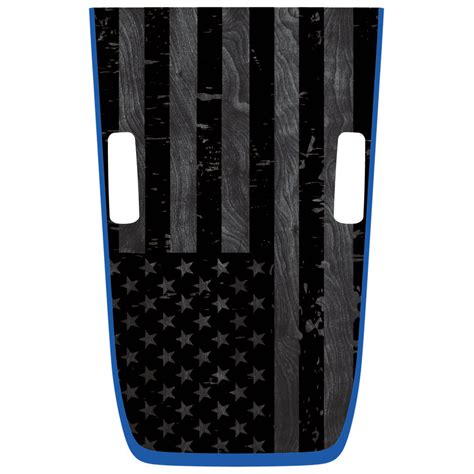 Subdued American Flag with Wood Background Hood Graphic – Jeep Graphic Studio