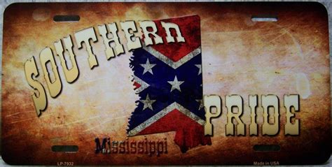 Confederate States of America Aluminum License Plate Thumbnail Directory Page from Lionheart ...