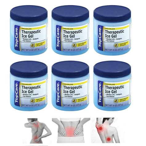 6 Analgesic Gel Menthol Muscle Joint Rub Back Pain Ache Sprain Relief ...