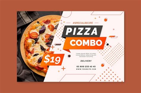 Free Vector | Pizza banner template