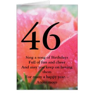 Happy Birthday 46 Cards - Greeting & Photo Cards | Zazzle