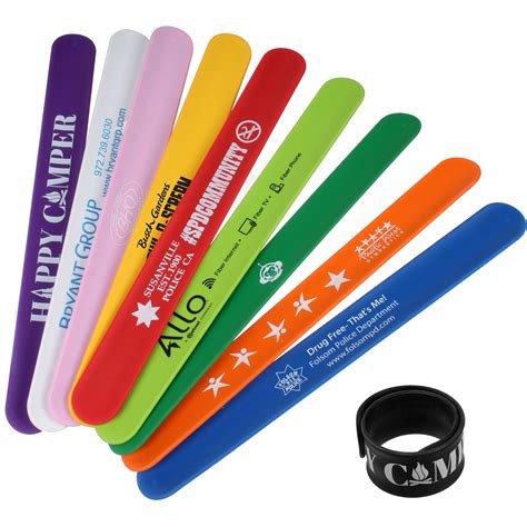 Logo Silicone Slap Bracelets