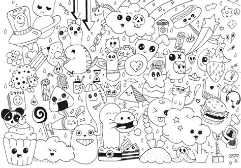 Doodle art to print for free - Doodle Art Coloring Pages for Kids