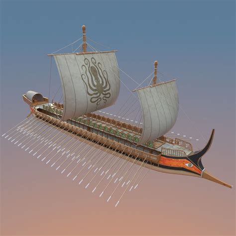 greek warship trireme 3d model | Old sailing ships, Warship, Greek