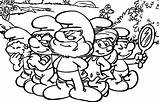 Coloring Smurfs Pages Smurf Characters Pilih Papan Cartoon Kids Sketch  sketch template