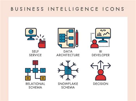 Business intelligence icons 540031 Vector Art at Vecteezy