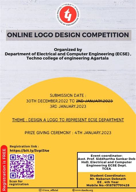 Online Logo Design Competition from 30th December 2022 to 3rd January 2023. – Techno College of ...