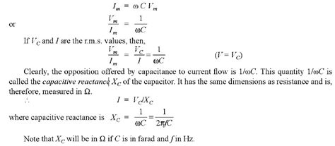 Capacitive reactance . Capacitance not only causes the voltage to lag ...