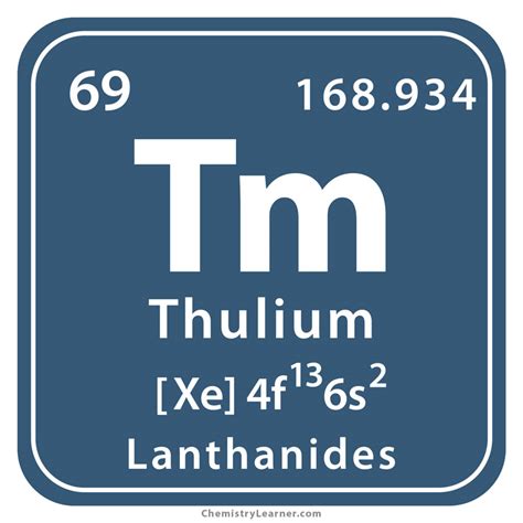 Thulium Facts, Symbol, Discovery, Properties, Uses