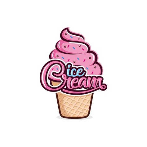 Premium Vector | Ice cream logo template